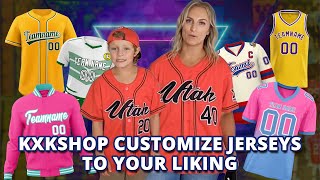 Kids amp Mom Review KXKShop Customized Baseball Jerseys  Fun Fit amp Family Style [upl. by Esinel]