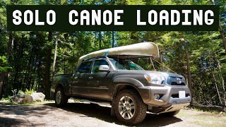 How To Load And Tie Down A Canoe On A Truck Solo [upl. by Zita]