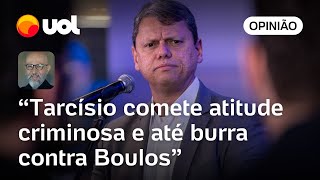 Tarcísio emporcalha democracia e se iguala ao pior do bolsonarismo ao mentir sobre Boulos  Josias [upl. by Romeu]