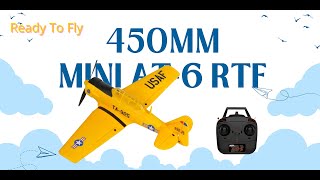 Unboxing the RC Airplane Mini AT6 RTF 450mm  Yellow Edition [upl. by Eelnayr]