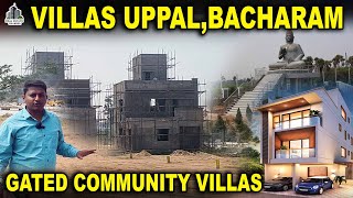 Uppal Villas  Bacharam Luxury Gated Community Villas  Annojiguda Villas villas uppal bacharam [upl. by Auqinahc]