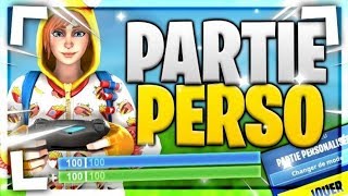 LIVE FORTNITE PARTIE PERSONNALISÉE FR PARTIE PERSO GAME ABOS EN LIVE [upl. by Hijoung]