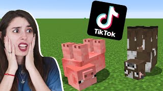 PROBAMOS LOS TIKTOK MÁS VIRALES DE MINECRAFT 2 [upl. by Atterual]