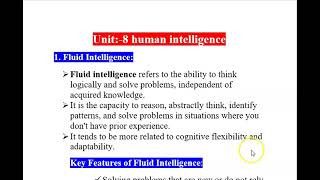 Psychology  Cattles theory of intelligence  fluid and crystallize intelligence BBM BBA [upl. by O'Meara980]