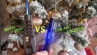 GAS JET LIGHTER VS USB ELECTRIC LIGHTER [upl. by Ilaire]