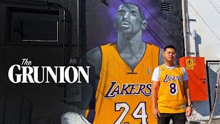 Kobe Bryant Honored With Long Beach Overnight Mural [upl. by Daggna277]