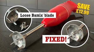 Tighten a loose Bamix blender blade  easy fix [upl. by Yhtamit]