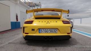 Porsche 911 GT3 9912 Manual Gearbox Track Driving And Exhaust Noise [upl. by Larkins125]