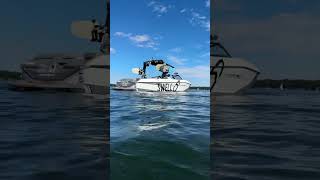 Showing off the thrusters on the 2025 Nautique G23 [upl. by Pompea]