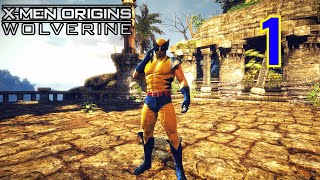 XMEN ORIGINS WOLVERINE GAME HARD MODE CLASSIC SUIT PART 1 [upl. by Winikka]