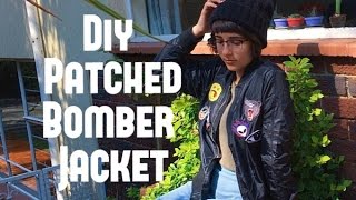 DIY Patched Bomber Jacket [upl. by Mcmahon]