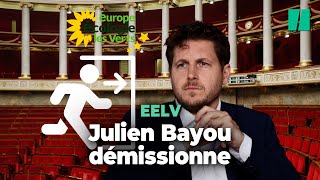 Accusé par son excompagne Julien Bayou quitte EELV et le groupe écolo à l’Assemblée [upl. by Luapnaej]