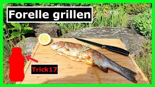 Forelle perfekt grillen OHNE festkleben TRICK [upl. by Elsinore]