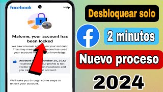 Cómo desbloquear una cuenta de Facebook 2024 II Desbloqueo de una cuenta de Facebook en 2minutos [upl. by Berners]