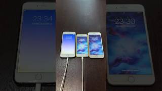 iPhone 6 Plus on iOS 9 vs iPhone 6s on iOS 15 vs iPhone 7 Plus on iOS 15 boot up test iphone ios [upl. by Nivlam698]