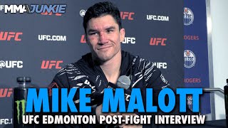 Mike Malott Confident Hes One of The Best in The World After Rebound Win  UFC Edmonton [upl. by Ymled685]