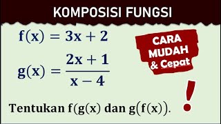 Cara Mudah Menentukan Komposisi Fungsi MAtematika SMA [upl. by Ratep]