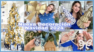 Nueva Decoración💙 Navidad 2024 compras para mi casa sala y comedor [upl. by Ahsille]