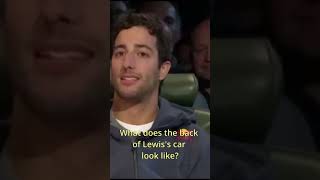 Top gear Daniel Ricciardo  What does the back of Lewis car look like [upl. by Letnom937]