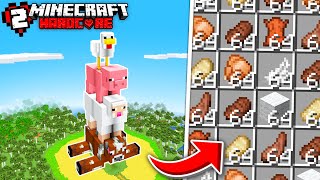 I Built the Ultimate Automatic Animal Farm in Minecraft Hardcore [upl. by Aitnahs]