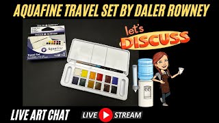 Lets Try The Aquafine Travel Set By Daler Rowney  Live Art [upl. by Nofets]