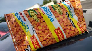 BBQ Flavored Fried Corn by Diana  Crunchy Cornbits  Elotitos Crujientes  Food  Drink Review [upl. by Kowal]