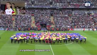 2011 UEFA Champions League Final Opening Ceremony Wembley Stadium London [upl. by Aube]