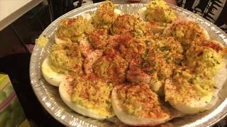 HOW TO MAKE EASY DEVILED EGGS [upl. by Ymiaj227]