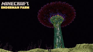 Minecraft Timelapse  Enderman Farm  Gardens by the End [upl. by Sokin]