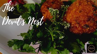 Deviled Eggs Indian Style  The Devils Nest  Fried Eggs  Crispy Egg  Indian Food Recipe [upl. by Lord]