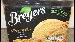 Breyers Salted Caramel Ice Cream Review [upl. by Mosby]