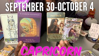 CAPRICORN♑️ IT ALL WORKS OUT FOR YOU September 30October 4 2024 [upl. by Gaige]