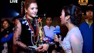 Interview with Thet Mon Myint Myanmar Motion Picture Academy Awards 2012 [upl. by Meehsar]