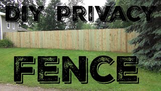 How To Build A 6 Wooden Privacy Fence [upl. by Maryly100]