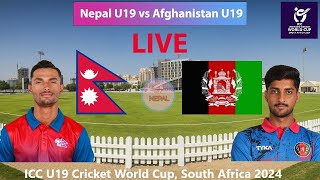 🔴LIVE Nepal U19 vs Afghanistan U19 Match  Buffalo Park East London South Africa ICC U19 World Cup [upl. by Enilekcaj309]