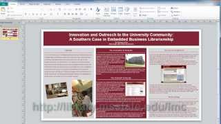 Microsoft Publisher Conference Poster Sessions [upl. by Onimixam278]