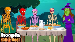 Spooky Skeleton Song 🎃💀 Skeleton Family At Dinner Party  Hoopla Halloween [upl. by Dorothy779]