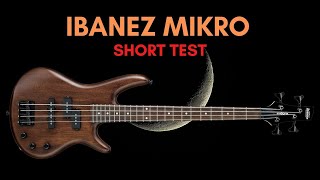 Short Test Ibanez Mikro Bass Unboxing and improvisations [upl. by Lunneta]