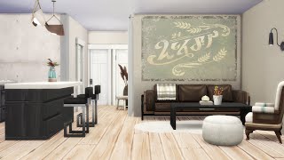 starter apartment  1313 21 chic street  the sims 4  speedbuild [upl. by Aihsekat]