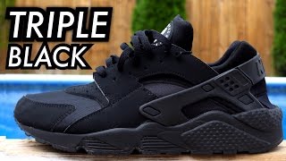 quotTriple Blackquot Air Huarache OnFeet [upl. by Sehcaep]