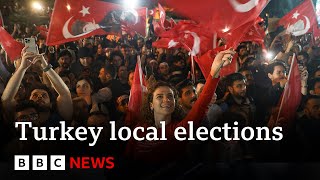 Turkish opposition party beats Erdogan in local elections  BBC News [upl. by Rollet]