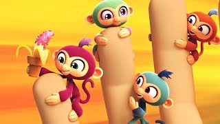 Fingerlings Tales  The Fingerlings Minis LOVE Bananas  Kids Cartoons [upl. by Pretrice517]