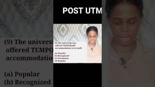 Post UTME Past Questions and Answers dimmatutorials [upl. by Celinka217]