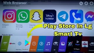 Play Store in Lg smart TV  Webos TV [upl. by Mastic663]