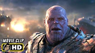 AVENGERS ENDGAME 2019 Iron Man Kills Thanos HD Marvel IMAX Clip [upl. by Annabelle]