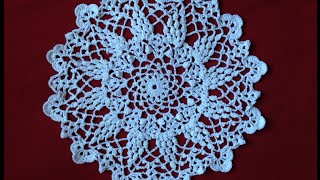 Crochet Grape Harvest Doily Part1 [upl. by Enoj]