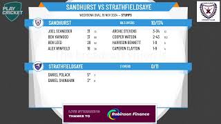 Sandhurst 2nd XI Mens v Strathfieldsaye 2nd XI [upl. by Akimak]