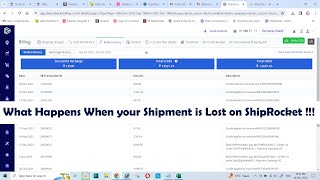 What Happens When your Shipment is Lost on ShipRocket [upl. by Elrak]