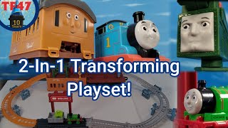 Thomas Motorized 2In1 Transforming Thomas Playset  New For 2021 Thomas Review  TF47 Reviews [upl. by Navonod]