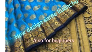 new design saree kuchchu simple and easy also for beginners plz plz subscribe [upl. by Nilre]